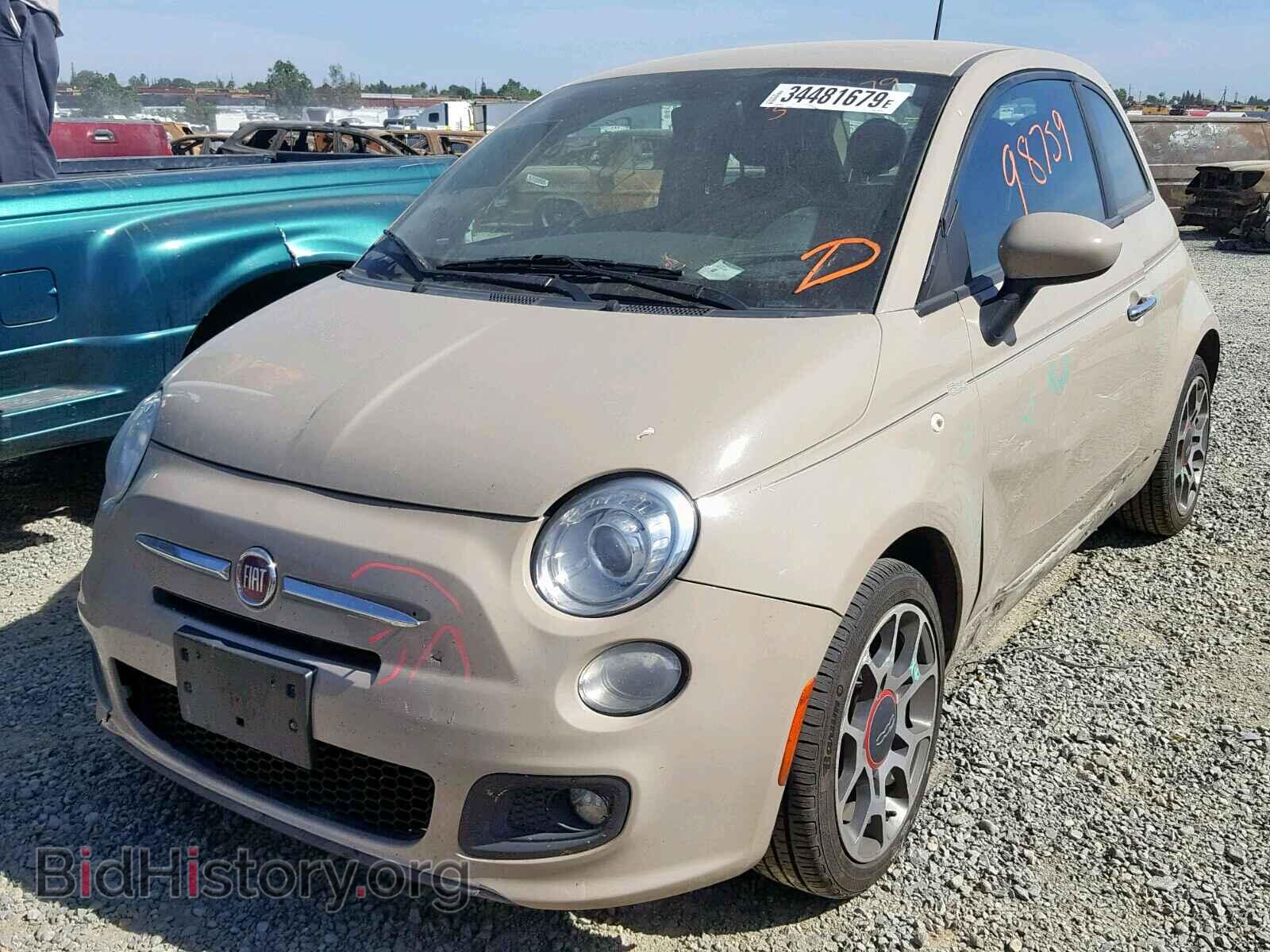 2012 FIAT 500 - VIN: 3C3CFFBR9CT194775 - Фото 2