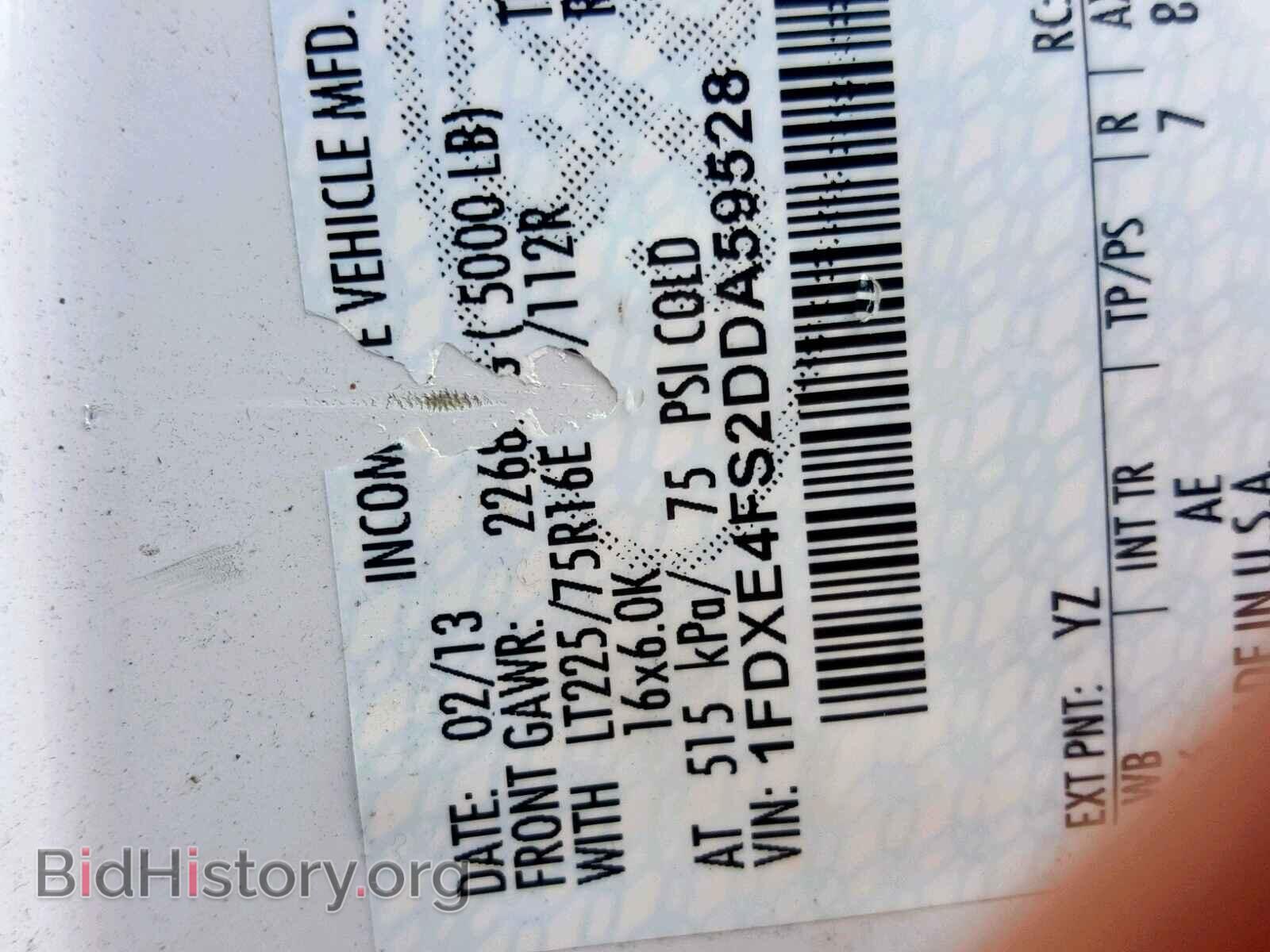 2013 FORD ECONOLINE - VIN: 1FDXE4FS2DDA59528 - Фото 10