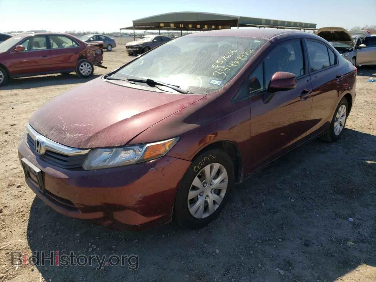 2012 HONDA CIVIC - VIN: 2HGFB2F51CH537626 - Фото 2