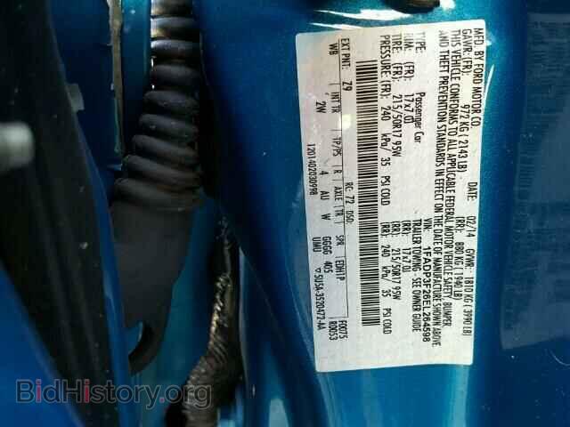 2014 FORD FOCUS - VIN: 1FADP3F26EL264598 - Photo 10
