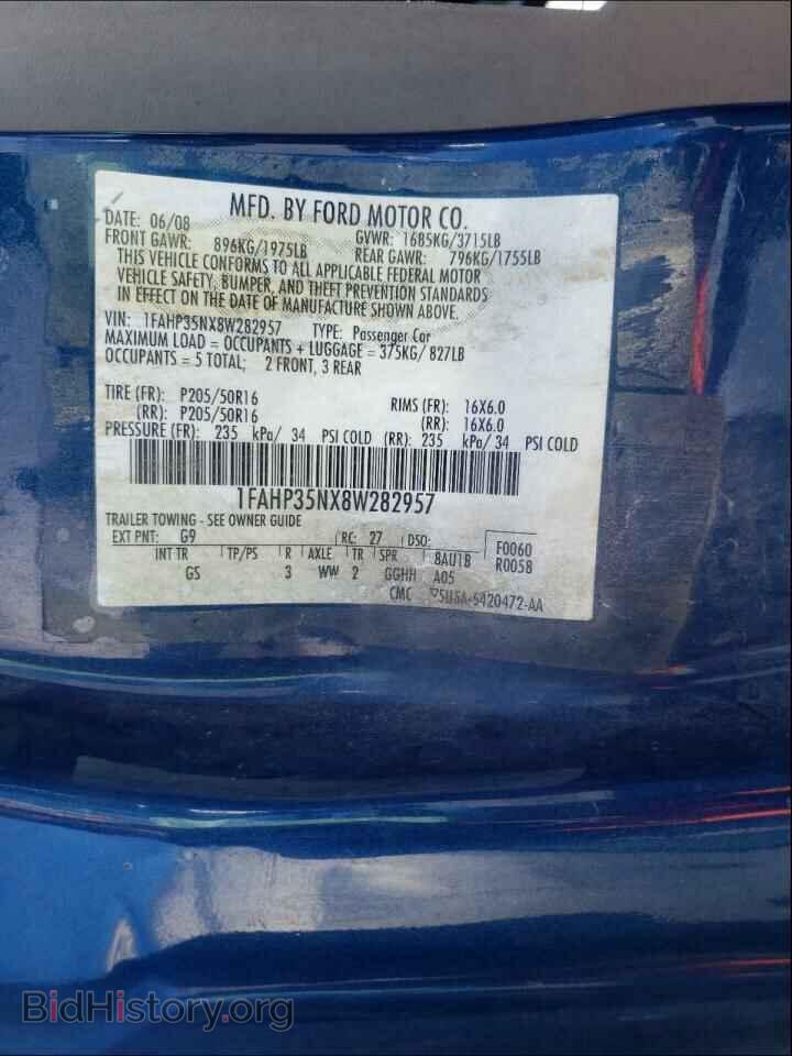 2008 FORD FOCUS - VIN: 1FAHP35NX8W282957 - Фото 10