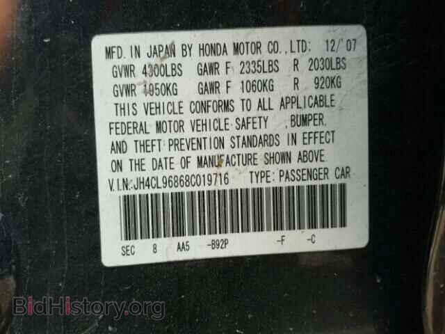 2008 ACURA TSX - VIN: JH4CL96868C019716 - Фото 10