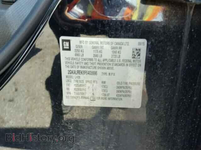 2015 GMC TERRAIN - VIN: 2GKALREK8F6403996 - Фото 10