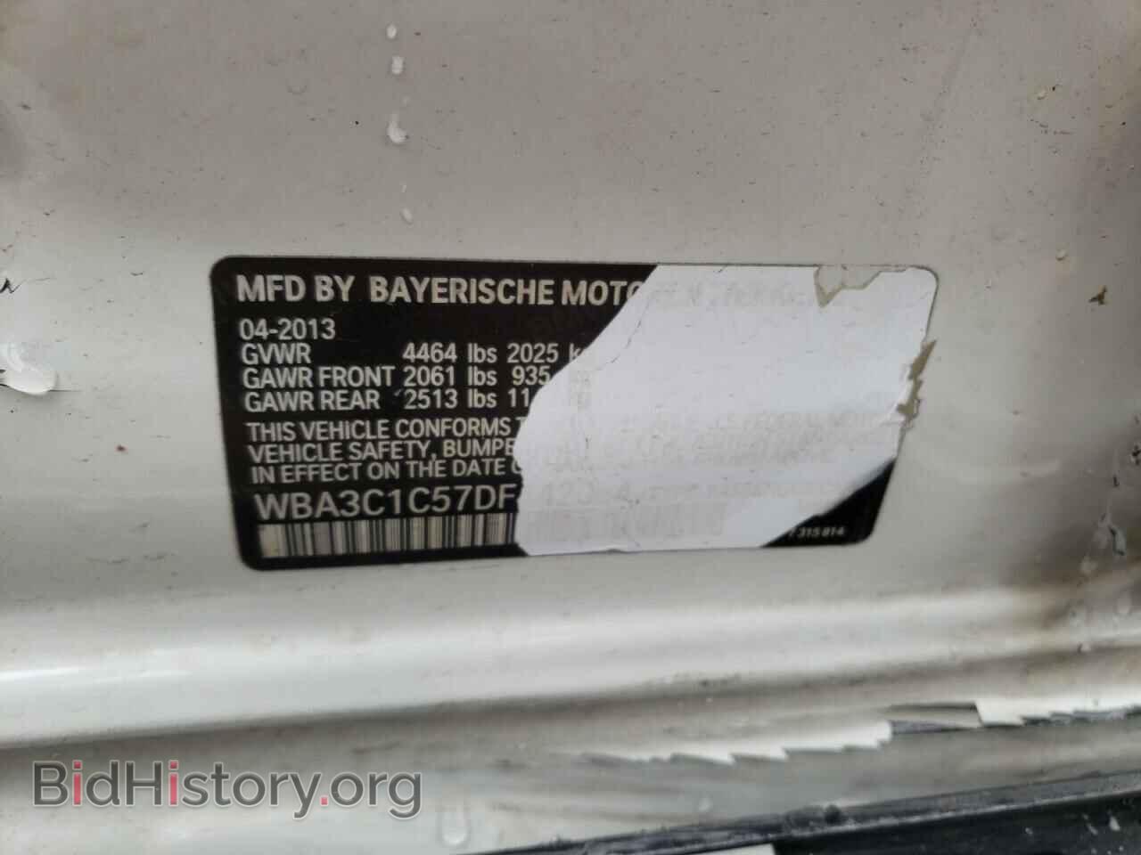 2013 BMW 3 SERIES - VIN: WBA3C1C57DF442064 - Фото 10