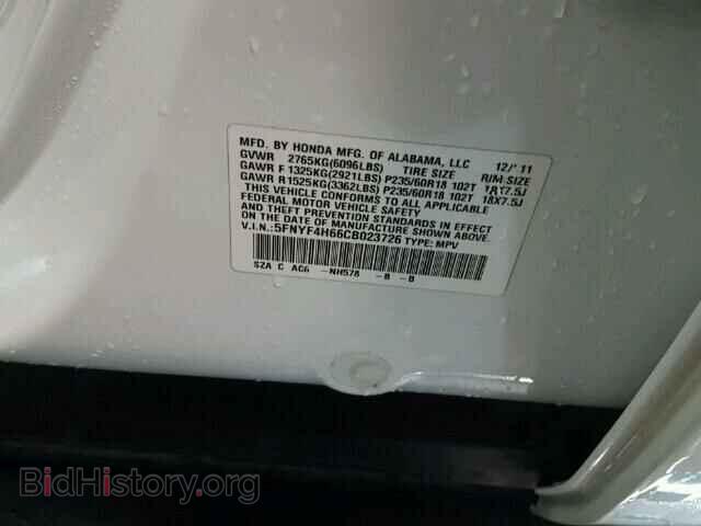 2012 HONDA PILOT - VIN: 5FNYF4H66CB023726 - Photo 10
