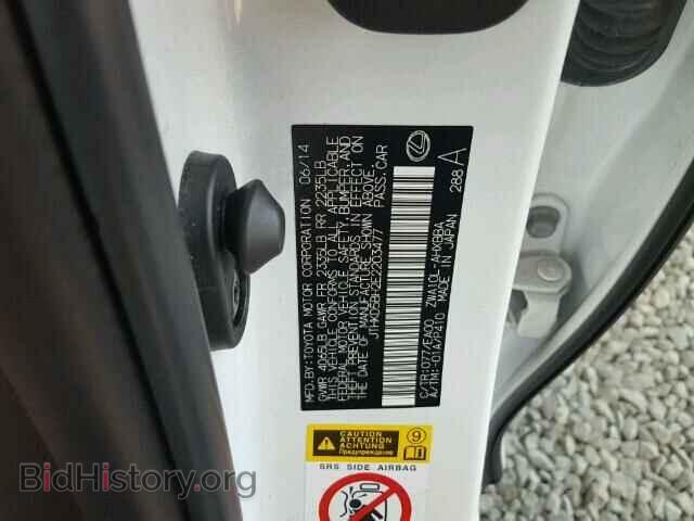 2014 LEXUS CT 200 - VIN: JTHKD5BH2E2203477 - Фото 10