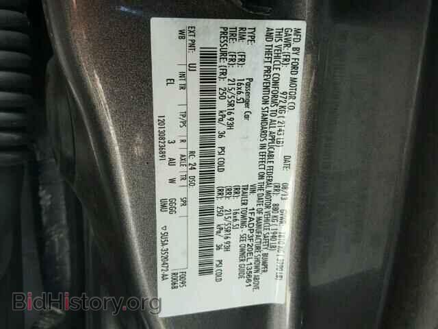 2014 FORD FOCUS - VIN: 1FADP3F20EL135661 - Фото 10