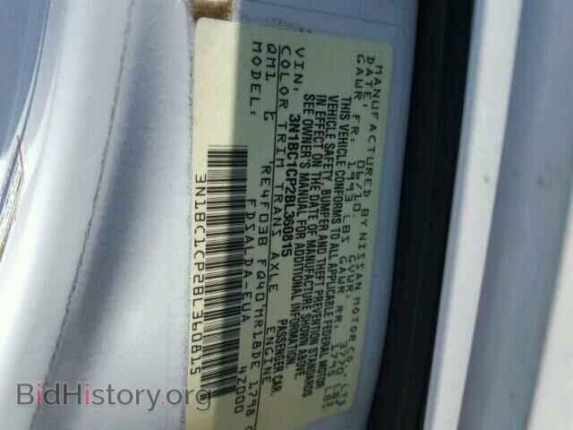 2011 NISSAN VERSA - VIN: 3N1BC1CP2BL360815 - Фото 10