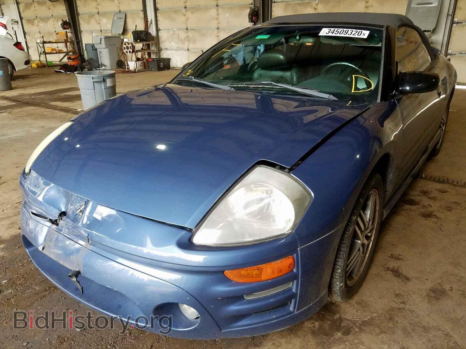 2003 MITSUBISHI ECLIPSE - VIN: 4A3AE75H73E055532 - Фото 2