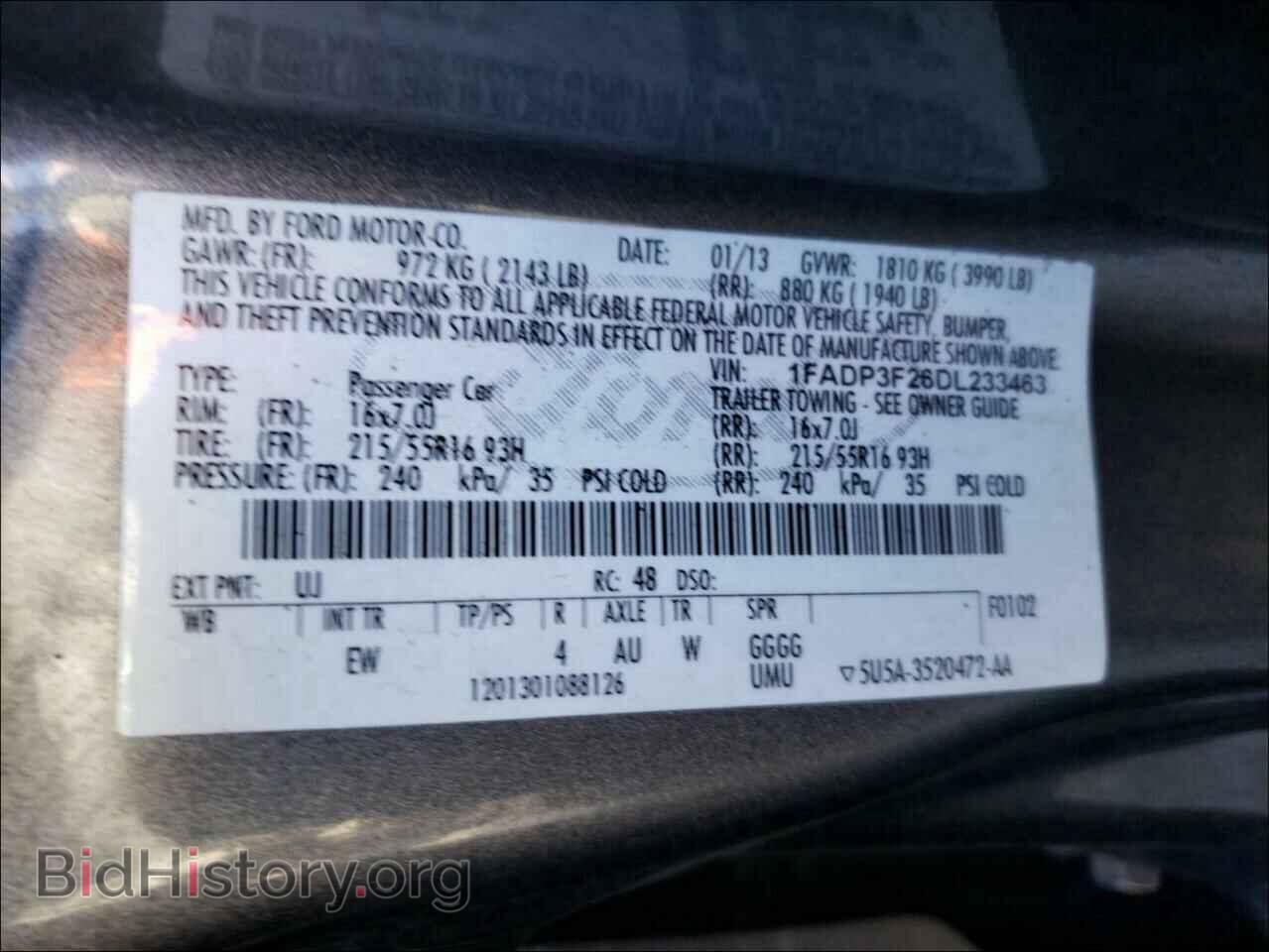 2013 FORD FOCUS - VIN: 1FADP3F26DL233463 - Photo 10