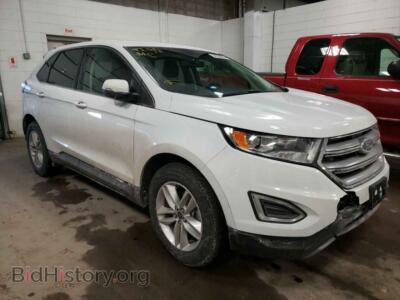 2015 Ford EDGE Edge SEL, белый — VIN 2FMTK3J81FBC37628, Copart
