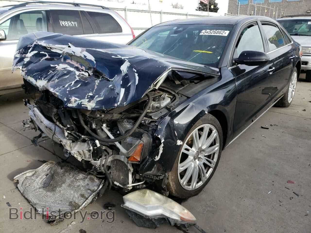 2013 AUDI A8 - VIN: WAUR2AFDXDN010199 - Фото 2