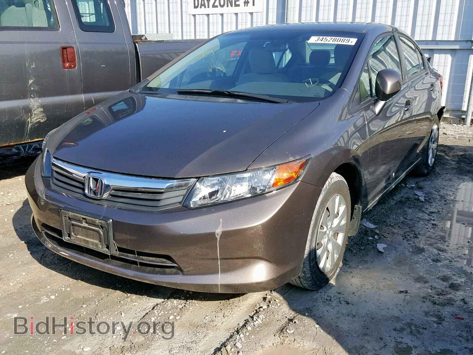 2012 HONDA CIVIC LX - VIN: 2HGFB2F46CH049697 - Photo 2