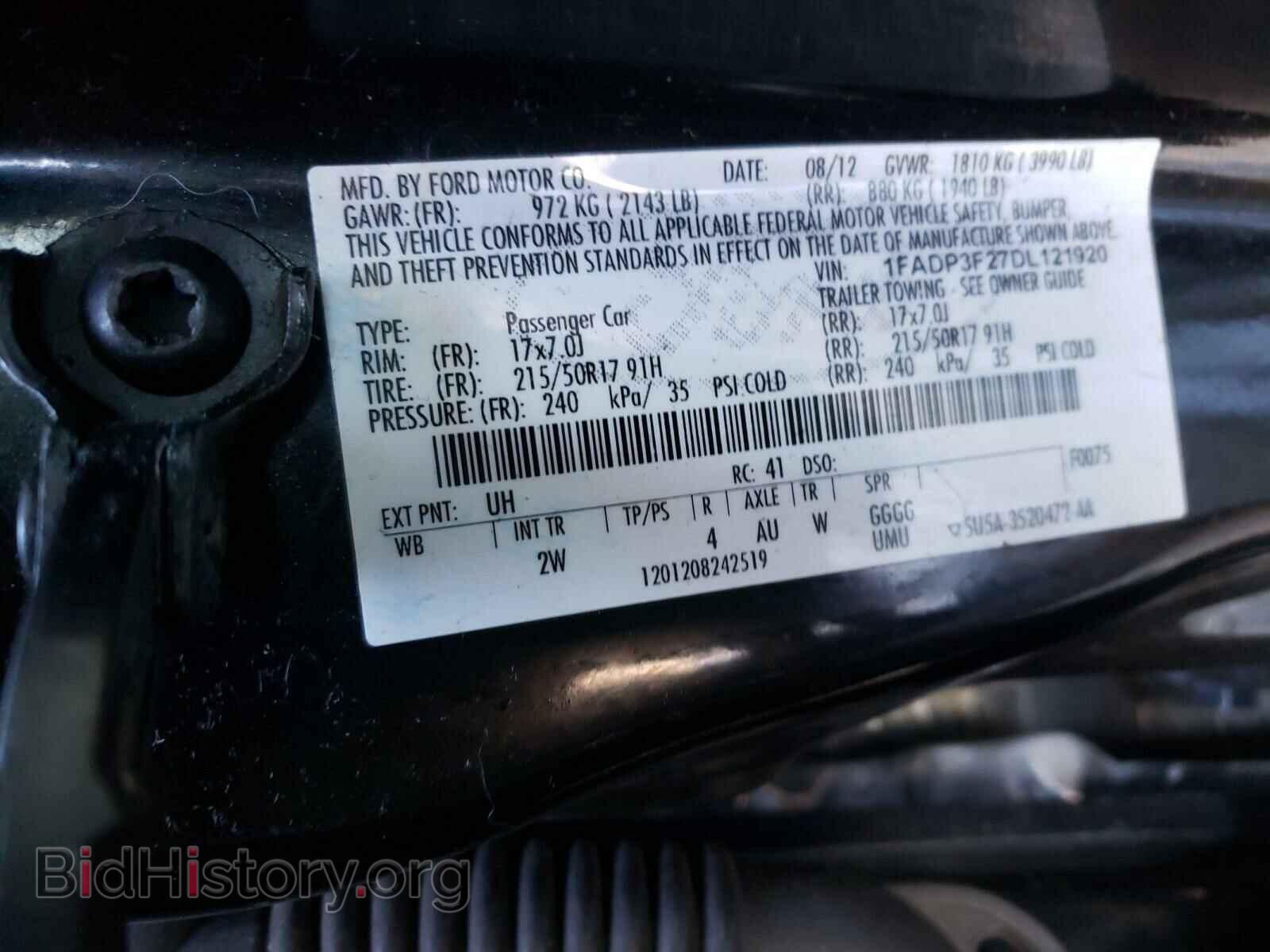 2013 FORD FOCUS - VIN: 1FADP3F27DL121920 - Photo 10