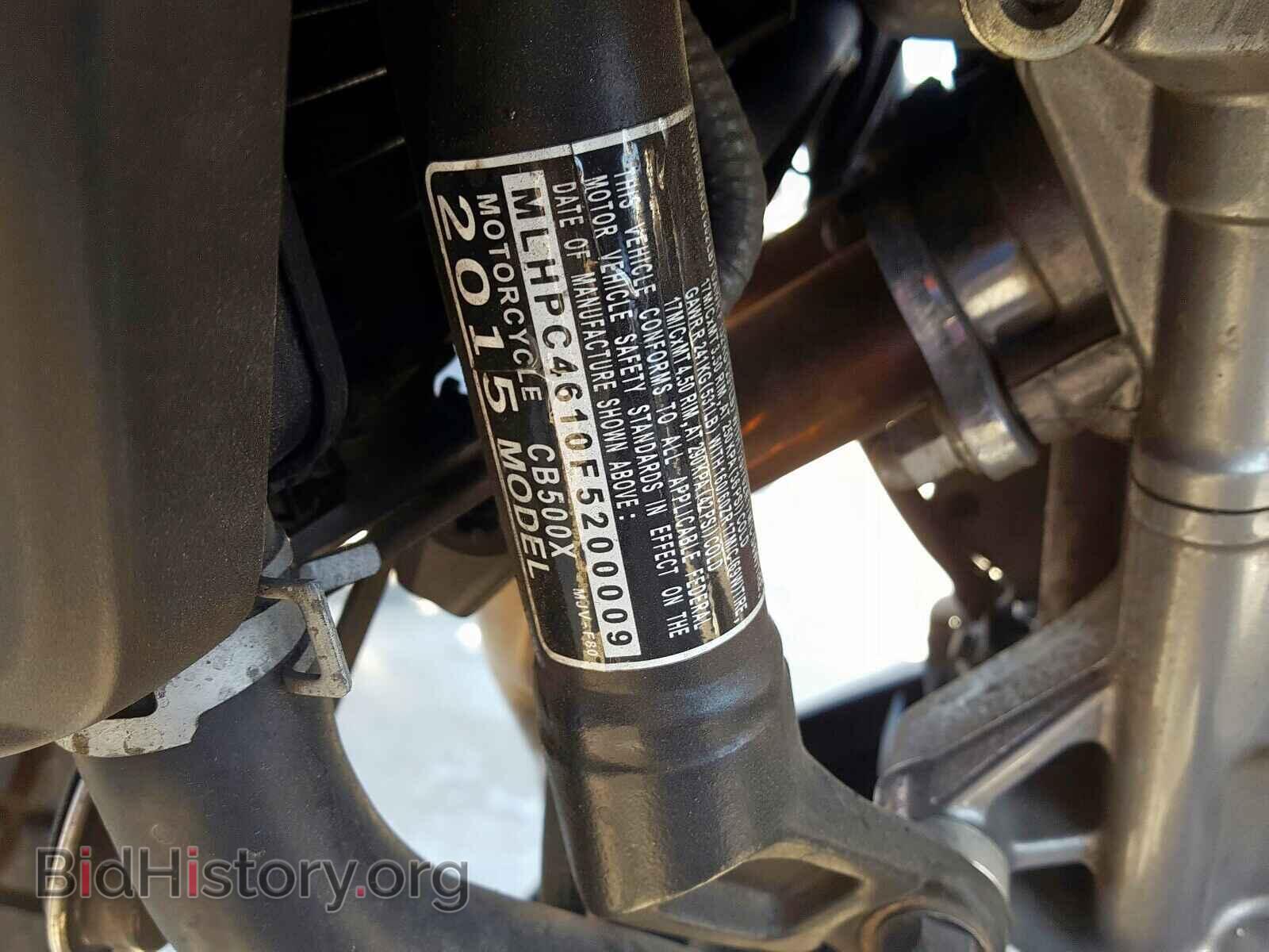 2015 HONDA CB CYCLE - VIN: MLHPC4610F5200009 - Фото 10