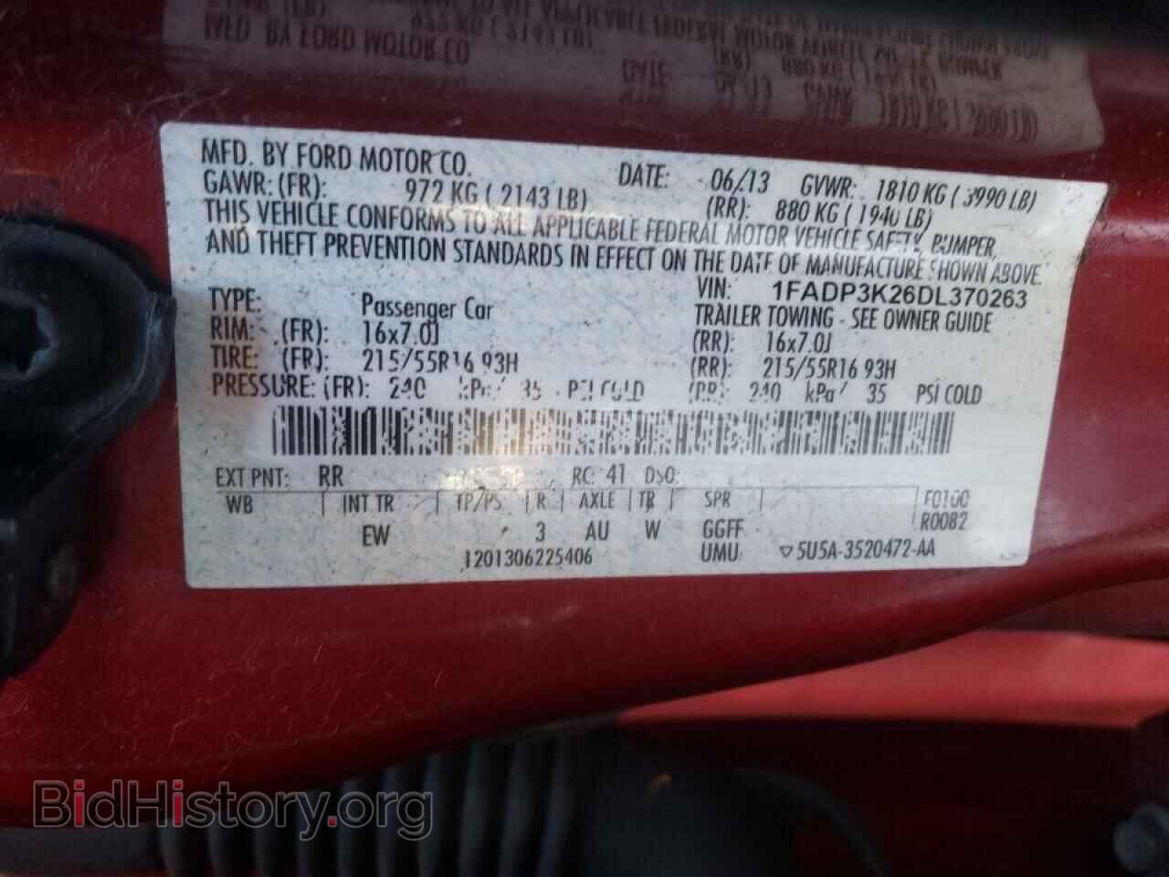 2013 FORD FOCUS - VIN: 1FADP3K26DL370263 - Photo 10