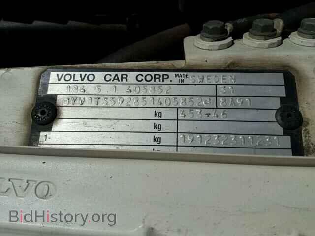 2005 VOLVO S80 - VIN: YV1TS592851405852 - Фото 9