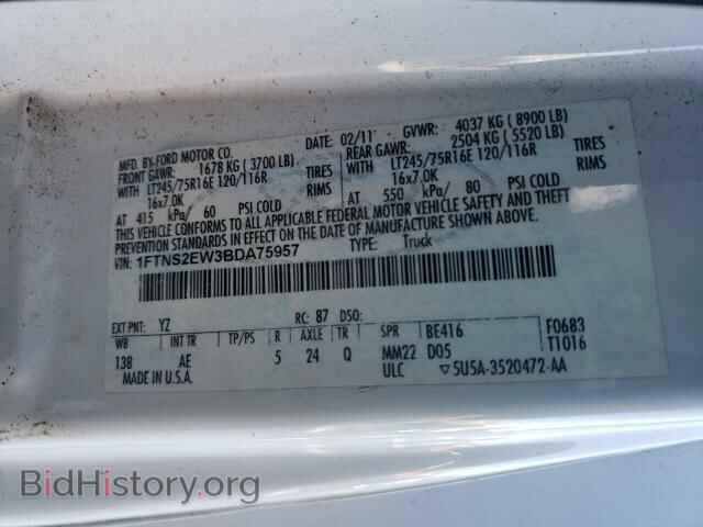 2011 FORD ECONOLINE - VIN: 1FTNS2EW3BDA75957 - Фото 10