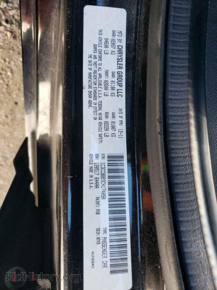 2012 CHRYSLER 200 - VIN: 1C3CCBBB3CN174090 - Фото 10