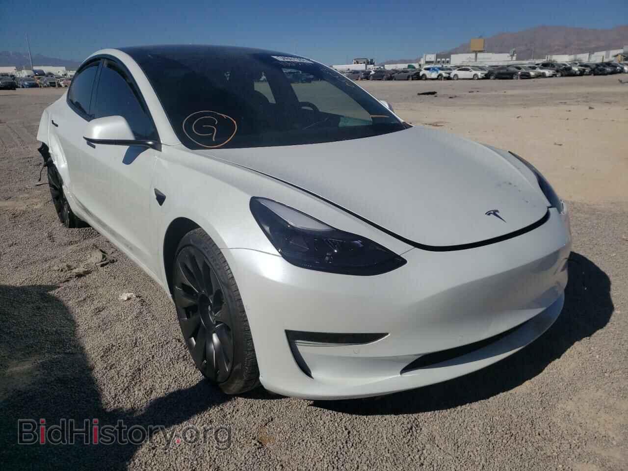 Photo 5YJ3E1EC0MF001597 - TESLA MODEL 3 2021