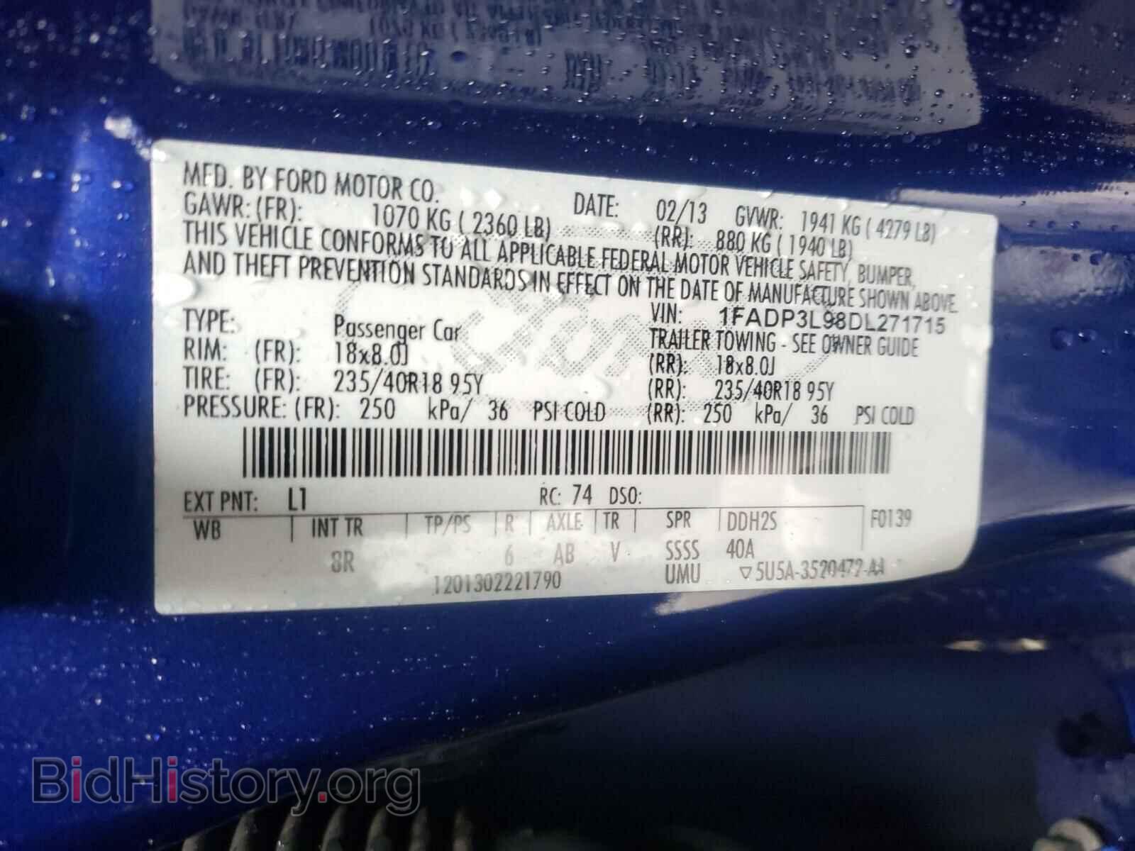 2013 FORD FOCUS - VIN: 1FADP3L98DL271715 - Photo 10