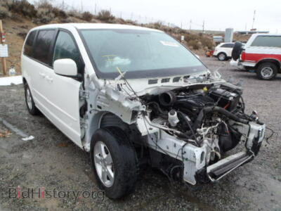 2013 Dodge CARAVAN Grand Cara, белый — VIN 2C4RDGCG1DR521558, Copart