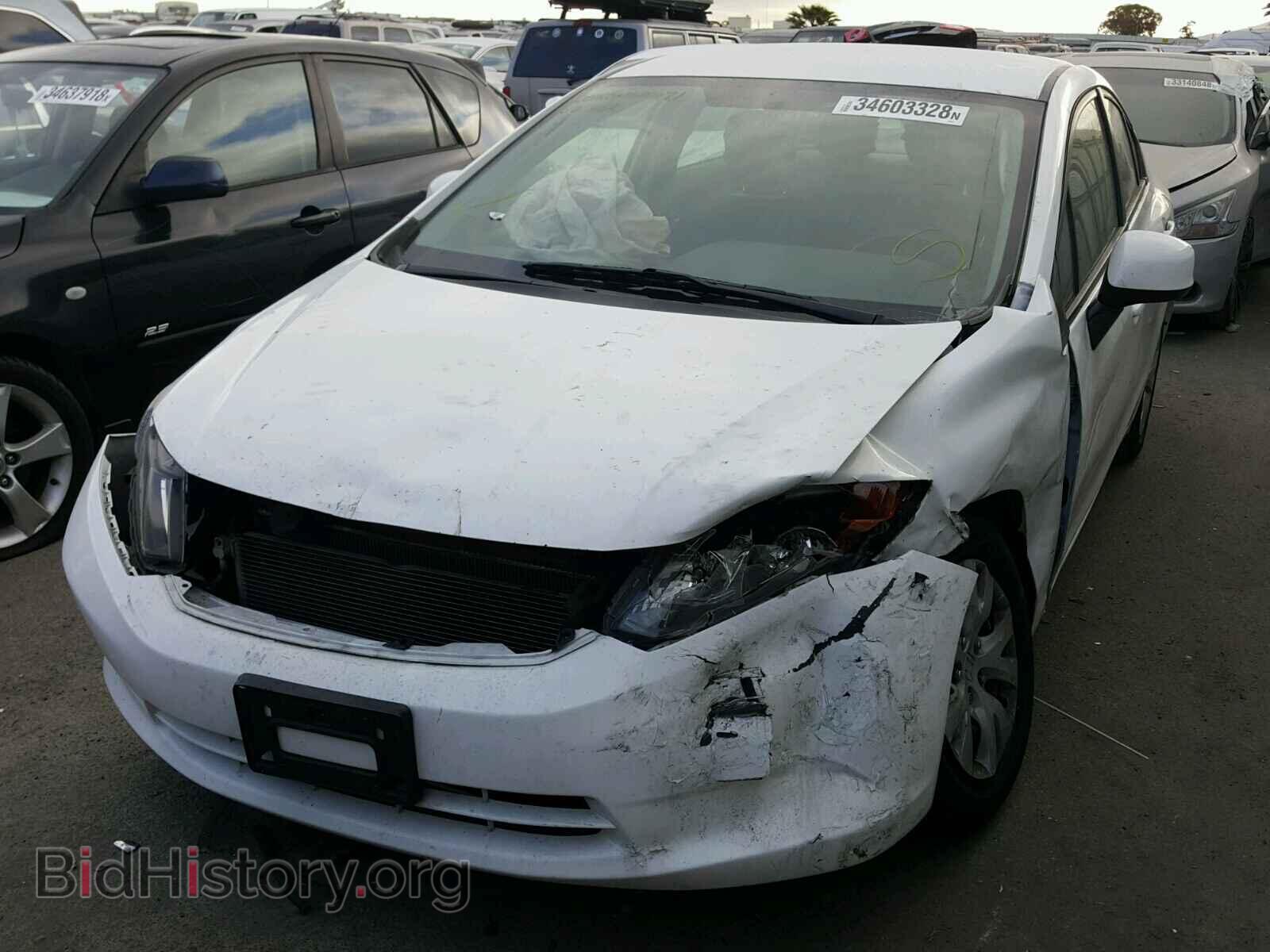2012 HONDA CIVIC LX - VIN: JHMFB2F55CS004264 - Фото 2