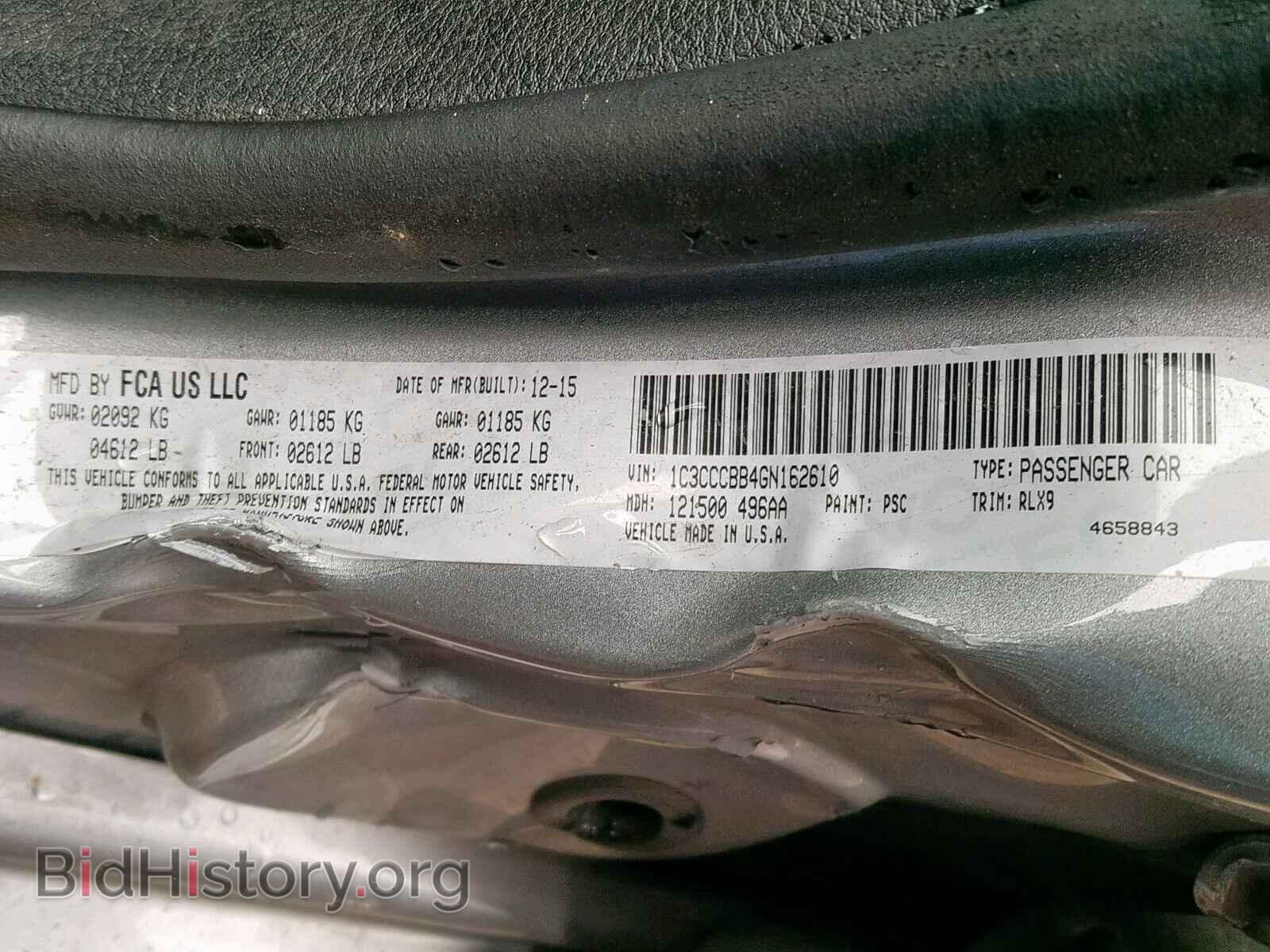 2016 CHRYSLER 200 - VIN: 1C3CCCBB4GN162610 - Photo 10