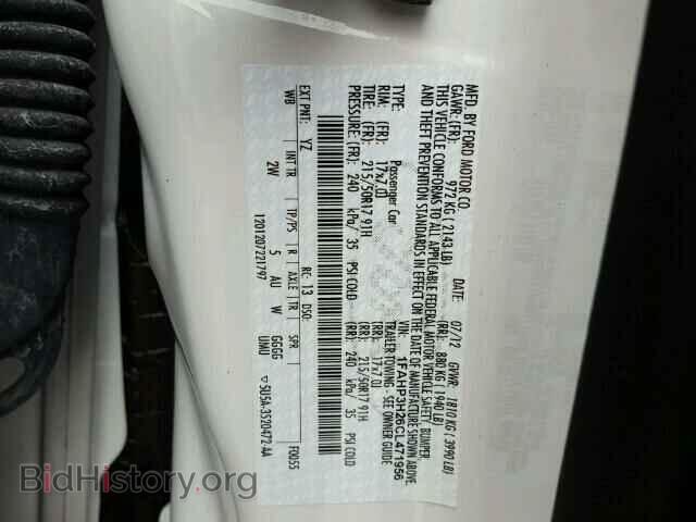 2012 FORD FOCUS - VIN: 1FAHP3H26CL471956 - Photo 10