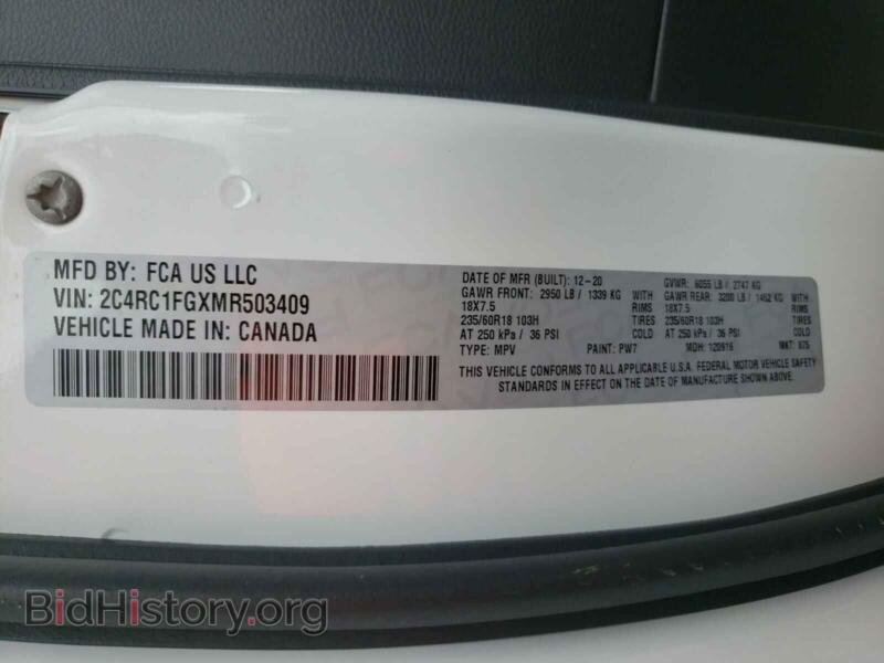 2021 Chrysler PACIFICA (VIN 2C4RC1FGXMR503409) — photo 10 of 10