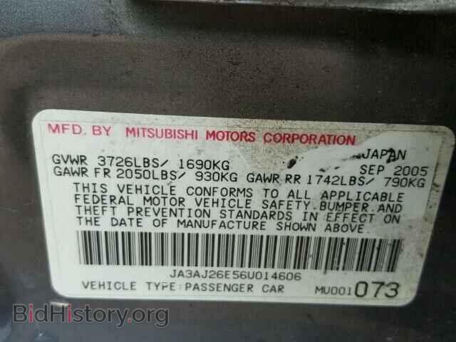 2006 MITSUBISHI LANCER - VIN: JA3AJ26E56U014606 - Фото 10