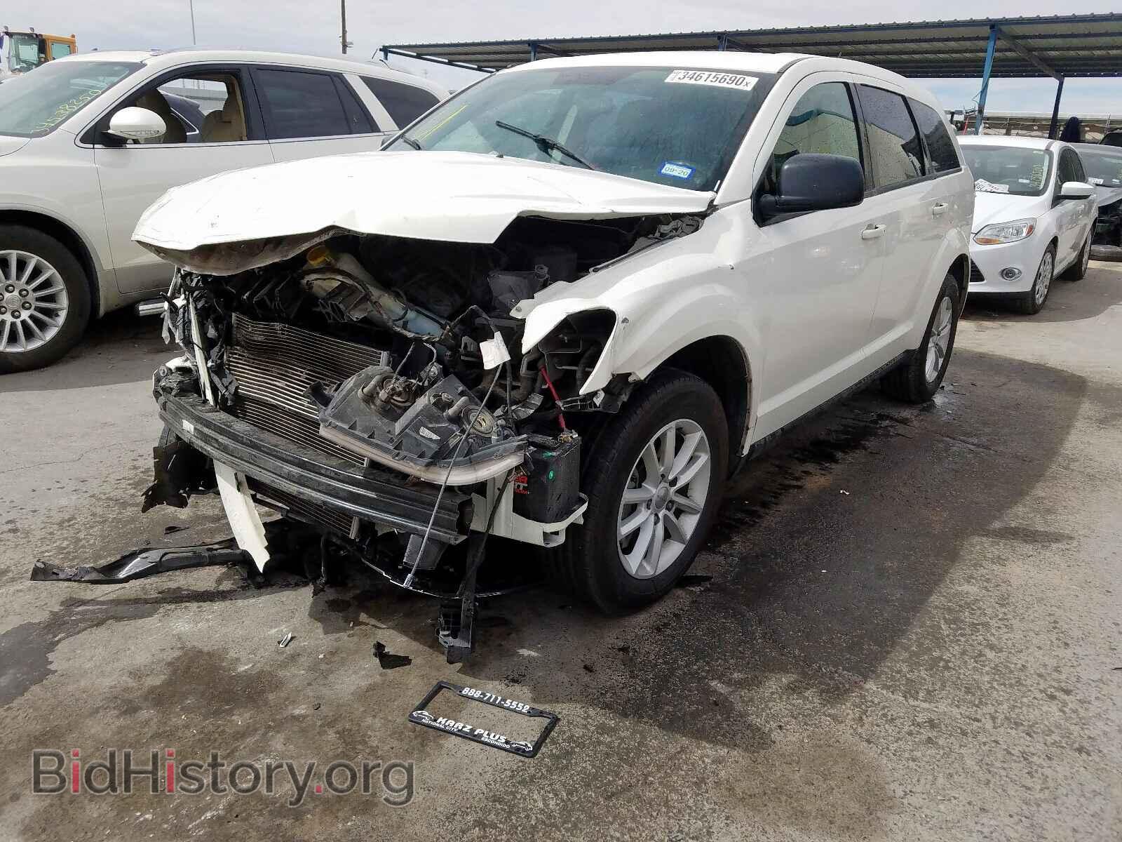 2013 DODGE JOURNEY - VIN: 3C4PDCAB3DT700916 - Фото 2