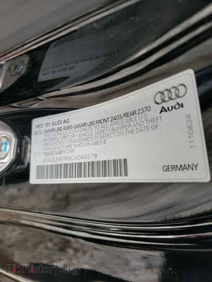 2012 AUDI A5 - VIN: WAULFAFR9CA044579 - Фото 10