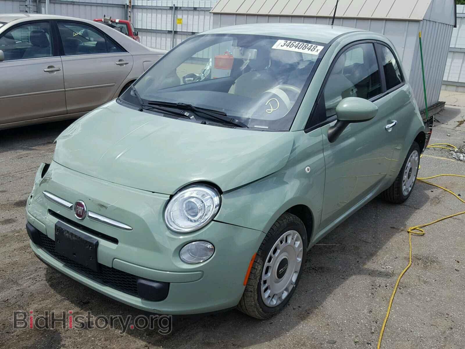 2013 FIAT 500 - VIN: 3C3CFFAR7DT740928 - Фото 2