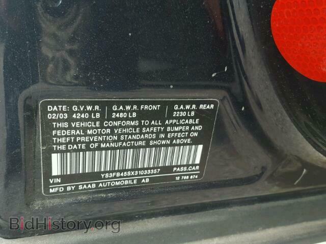 2003 SAAB 9 3 - VIN: YS3FB45SX31033357 - Photo 10