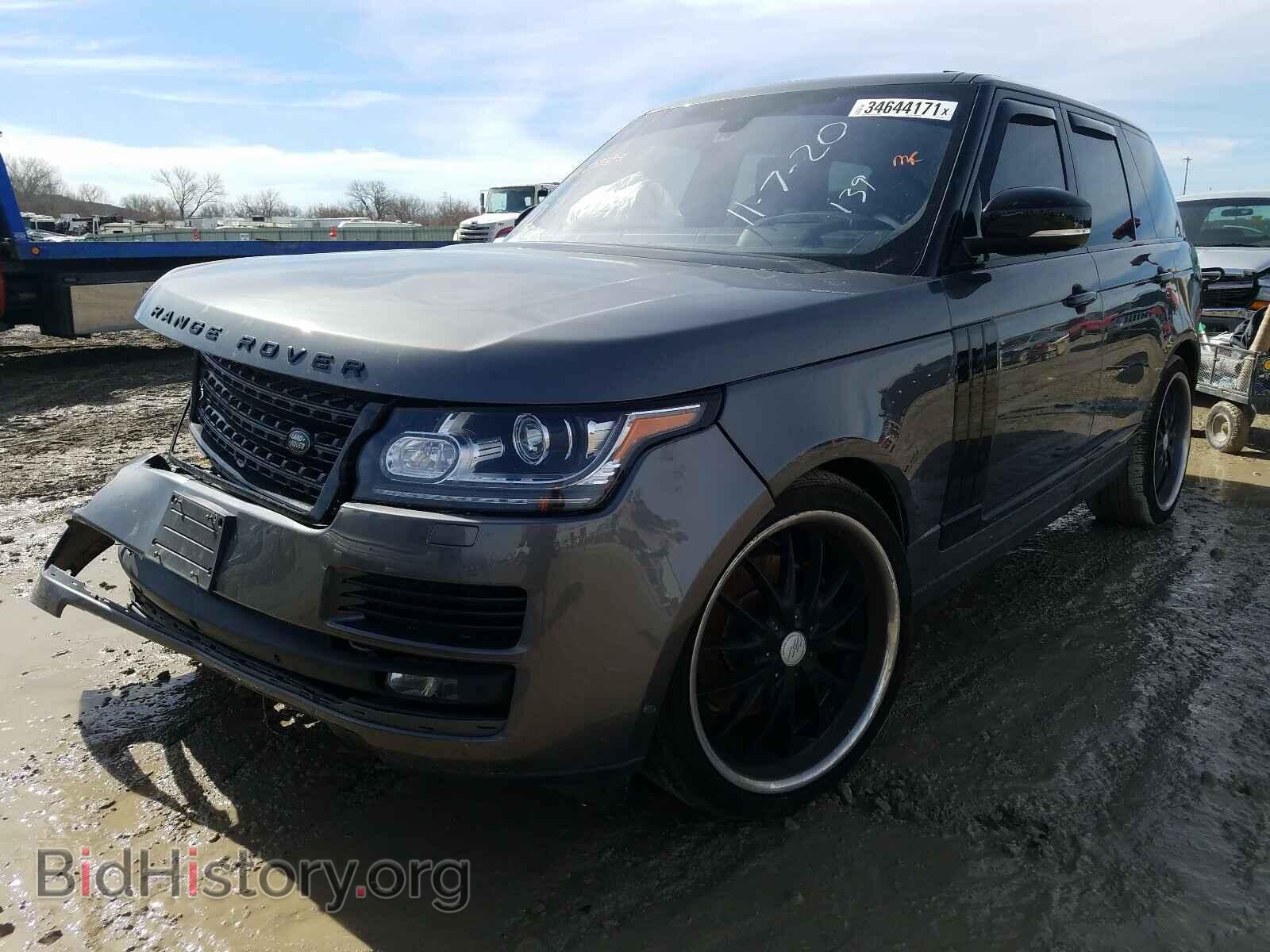 2016 LAND ROVER RANGEROVER - VIN: SALGS2KF7GA258695 - Фото 2