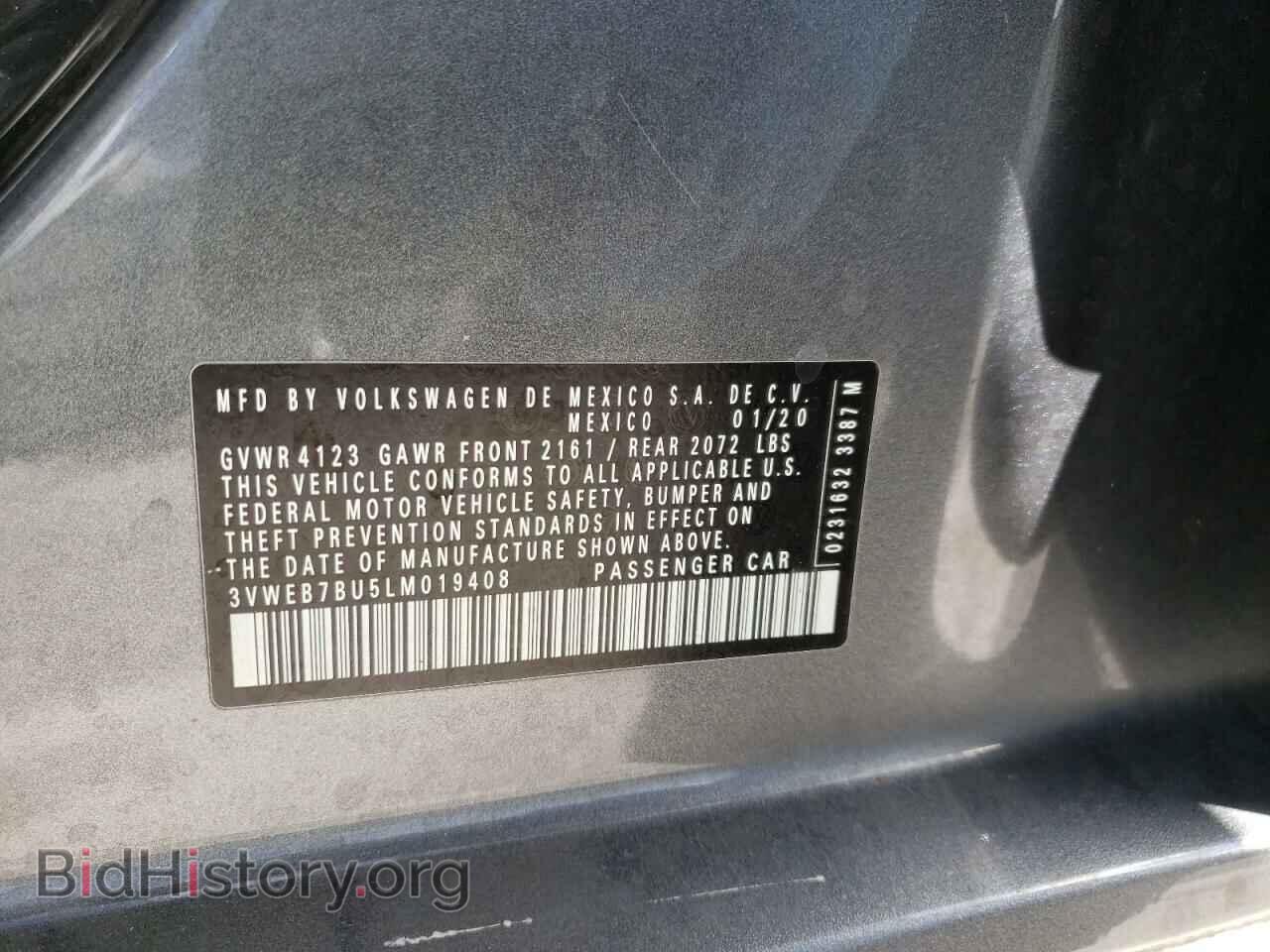 2020 VOLKSWAGEN JETTA - VIN: 3VWEB7BU5LM019408 - Фото 10