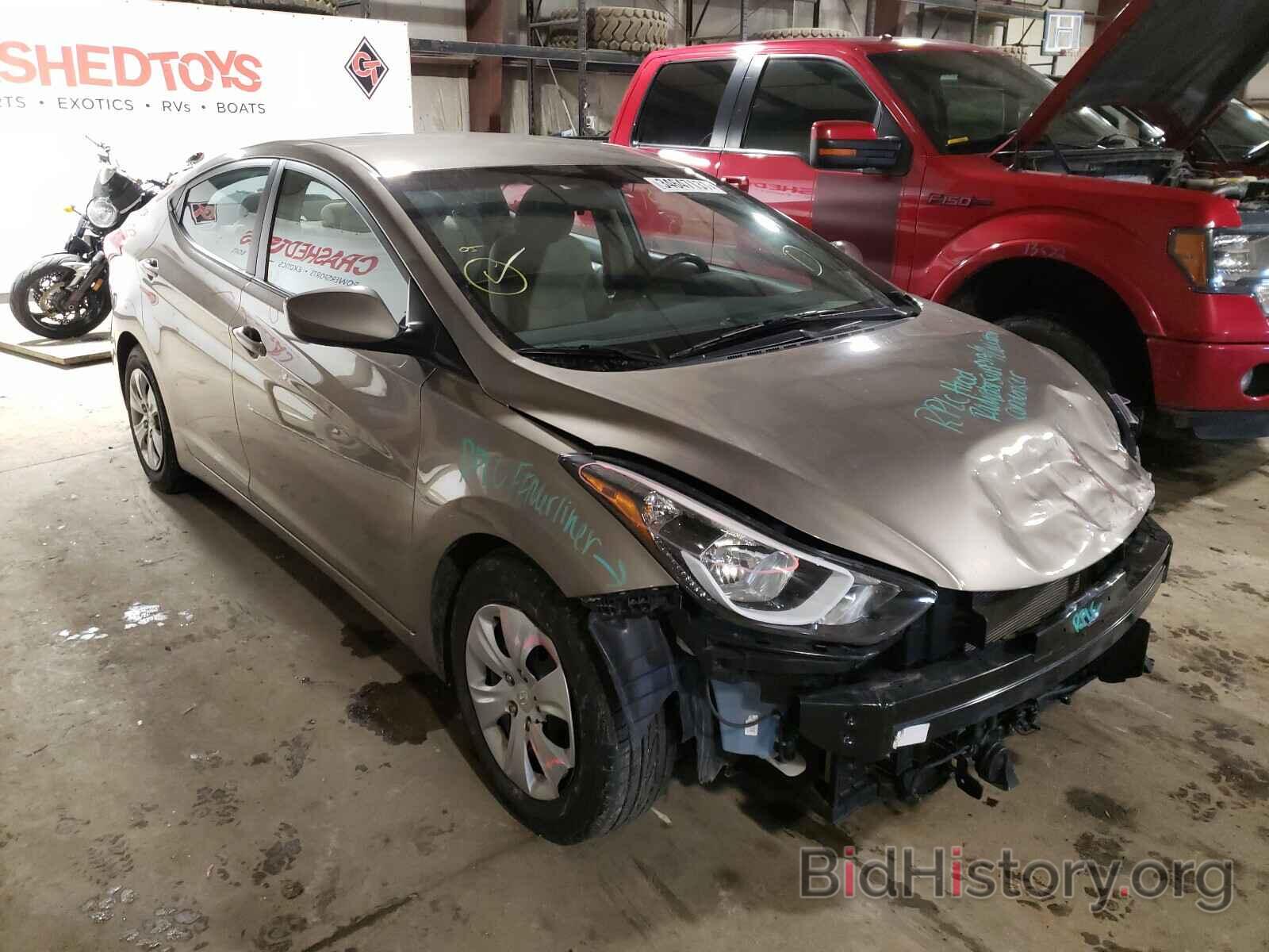 Photo 5NPDH4AE8GH756684 - HYUNDAI ELANTRA 2016