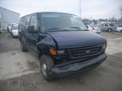 2006 Ford ECONOLINE, синий — VIN 1FTRE14W36DB44527, Copart