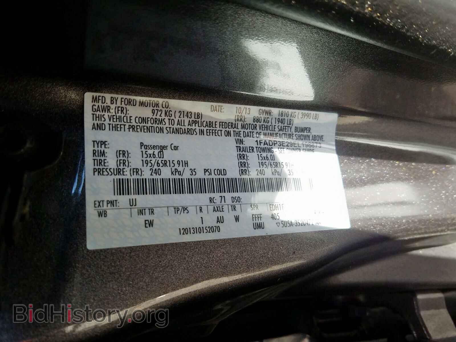 2014 FORD FOCUS - VIN: 1FADP3E29EL198873 - Photo 10
