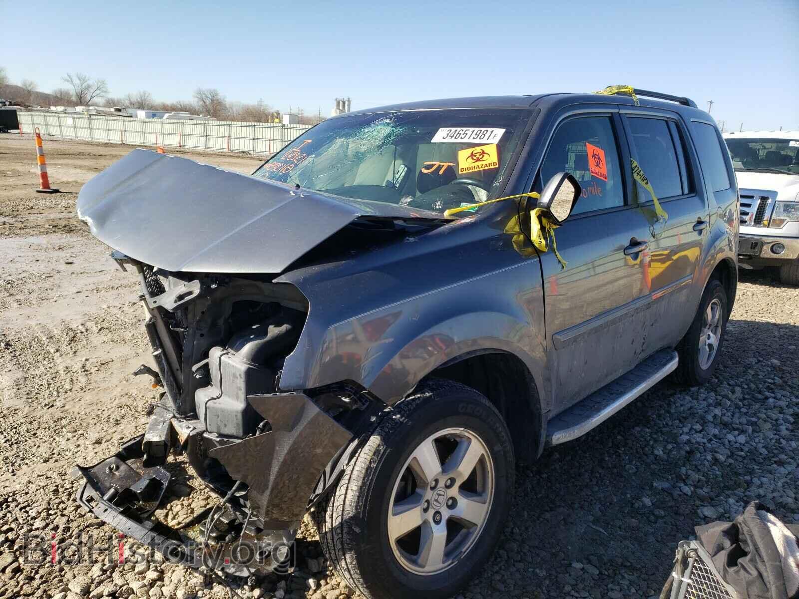2010 HONDA PILOT - VIN: 5FNYF4H65AB032110 - Фото 2