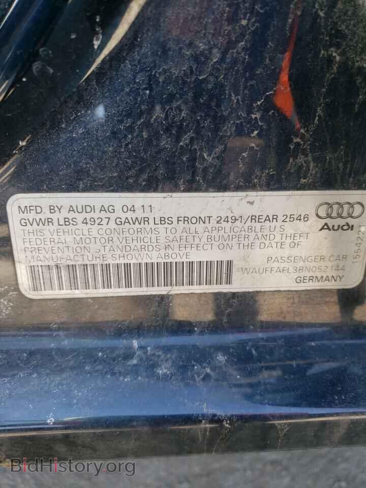 2011 AUDI A4 - VIN: WAUFFAFL3BN052144 - Фото 10