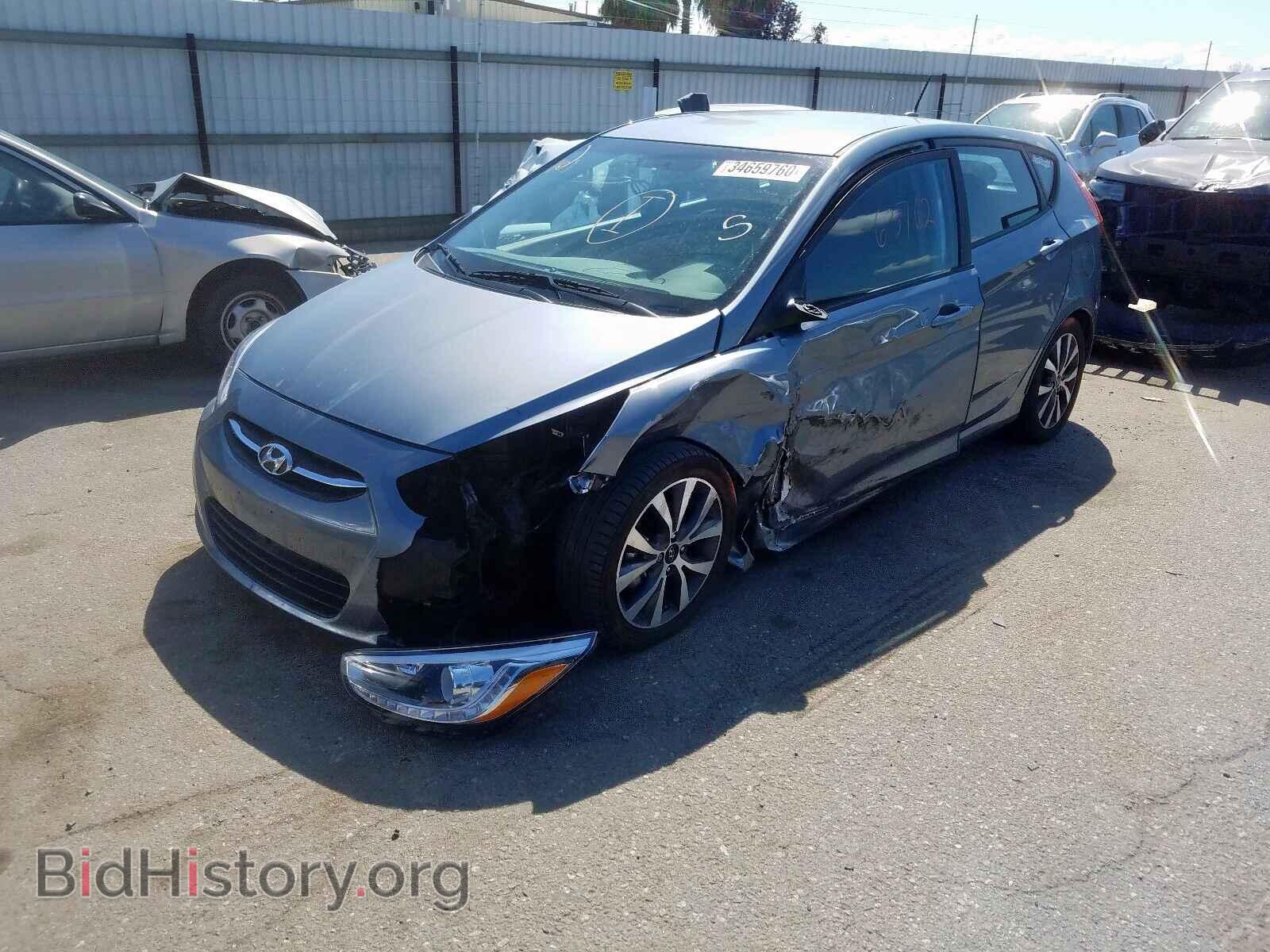 2017 HYUNDAI ACCENT - VIN: KMHCU5AE2HU353557 - Фото 2