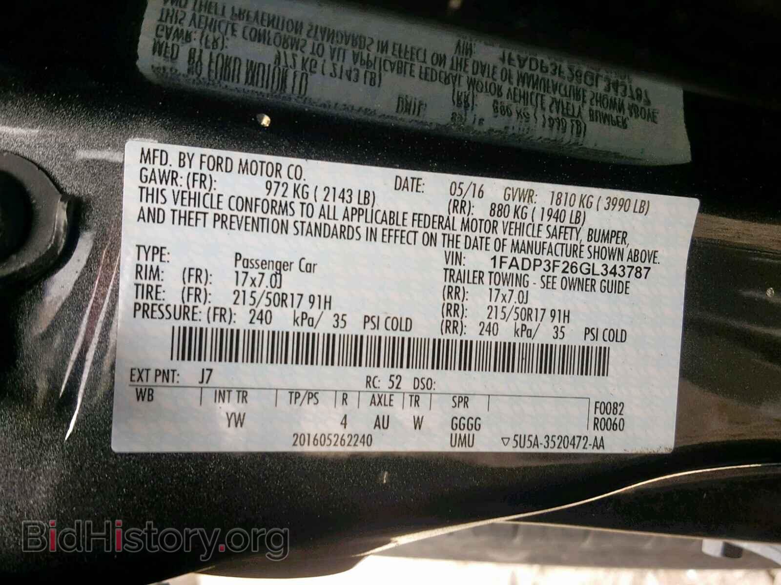 2016 FORD FOCUS SE - VIN: 1FADP3F26GL343787 - Фото 10