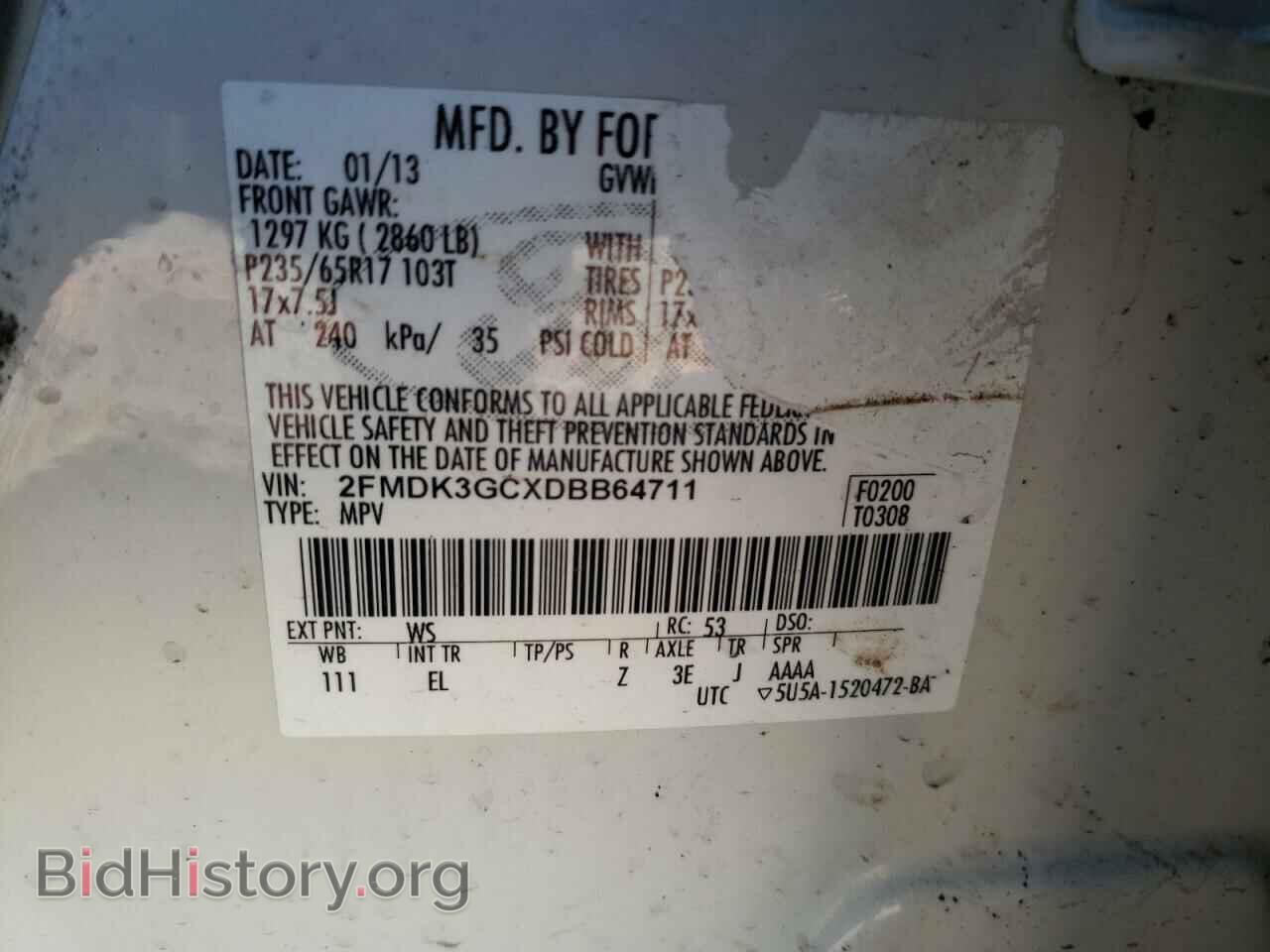 2013 FORD EDGE - VIN: 2FMDK3GCXDBB64711 - Photo 10
