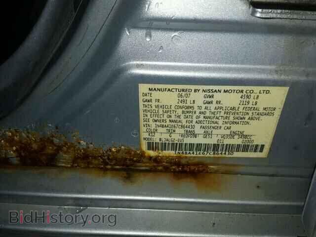 2007 NISSAN MAXIMA - VIN: 1N4BA41E67C864430 - Фото 10