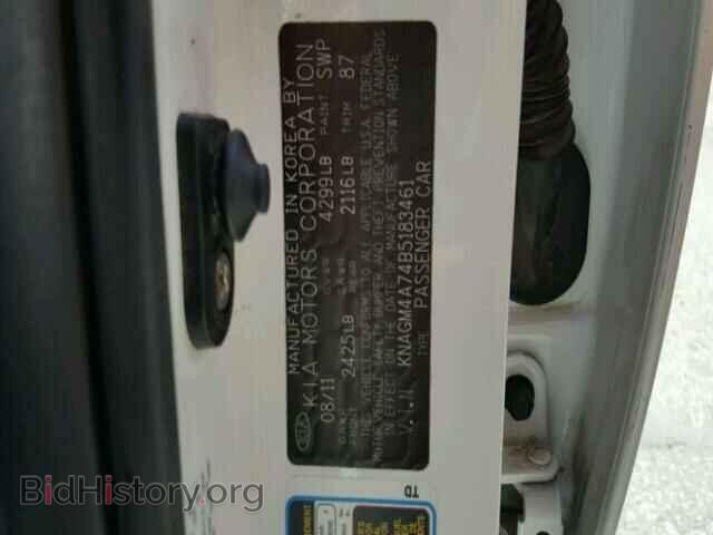 2011 KIA OPTIMA - VIN: KNAGM4A74B5183461 - Фото 10