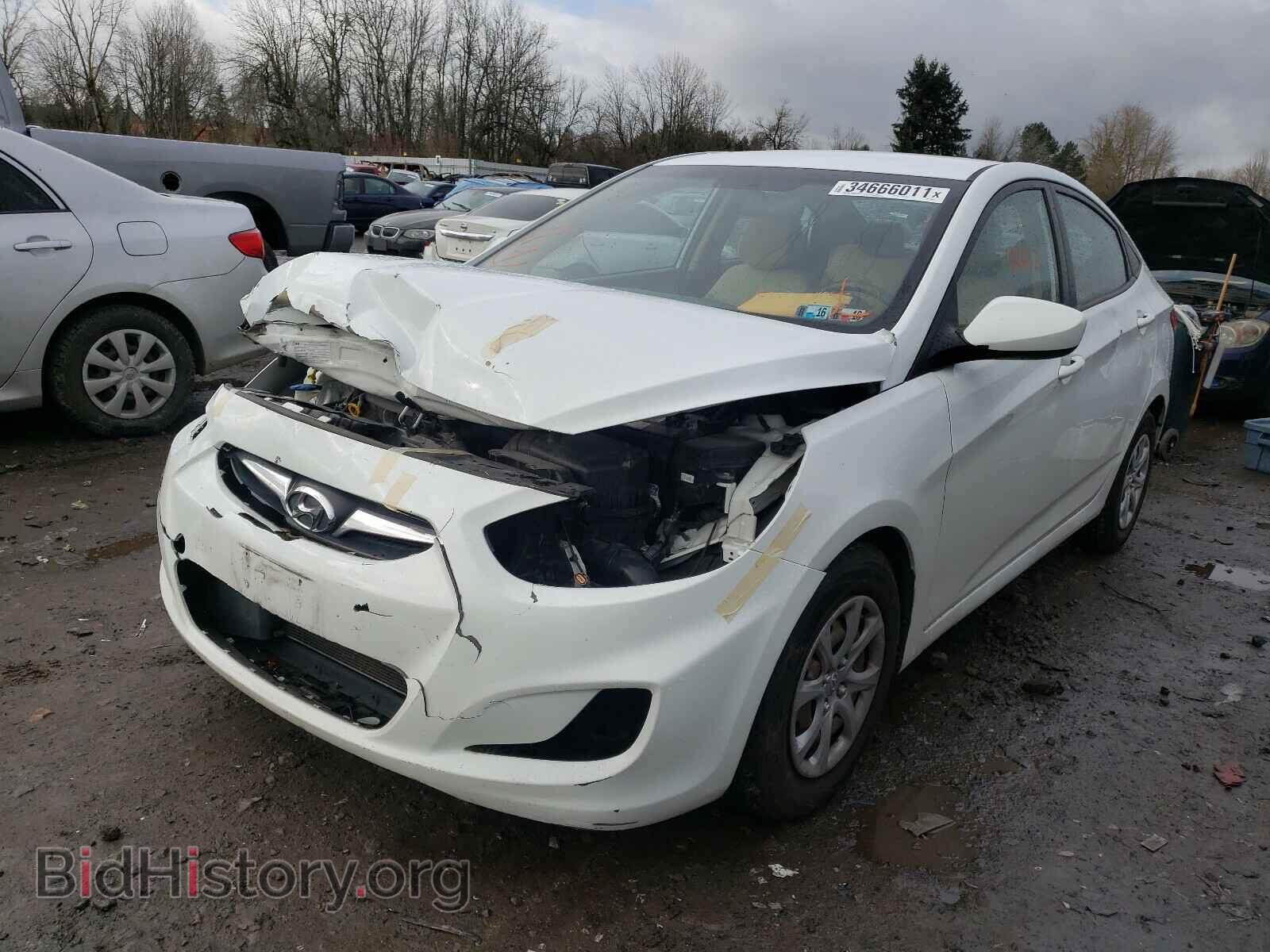 2014 HYUNDAI ACCENT - VIN: KMHCT4AE7EU688922 - Фото 2