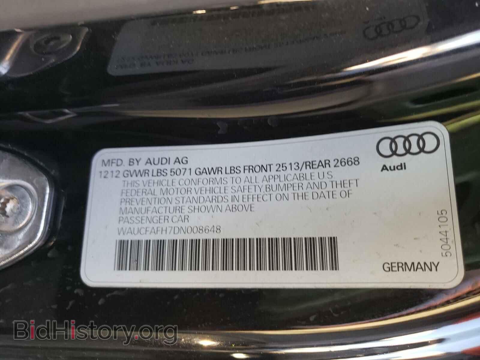 2013 AUDI A5 - VIN: WAUCFAFH7DN008648 - Photo 10