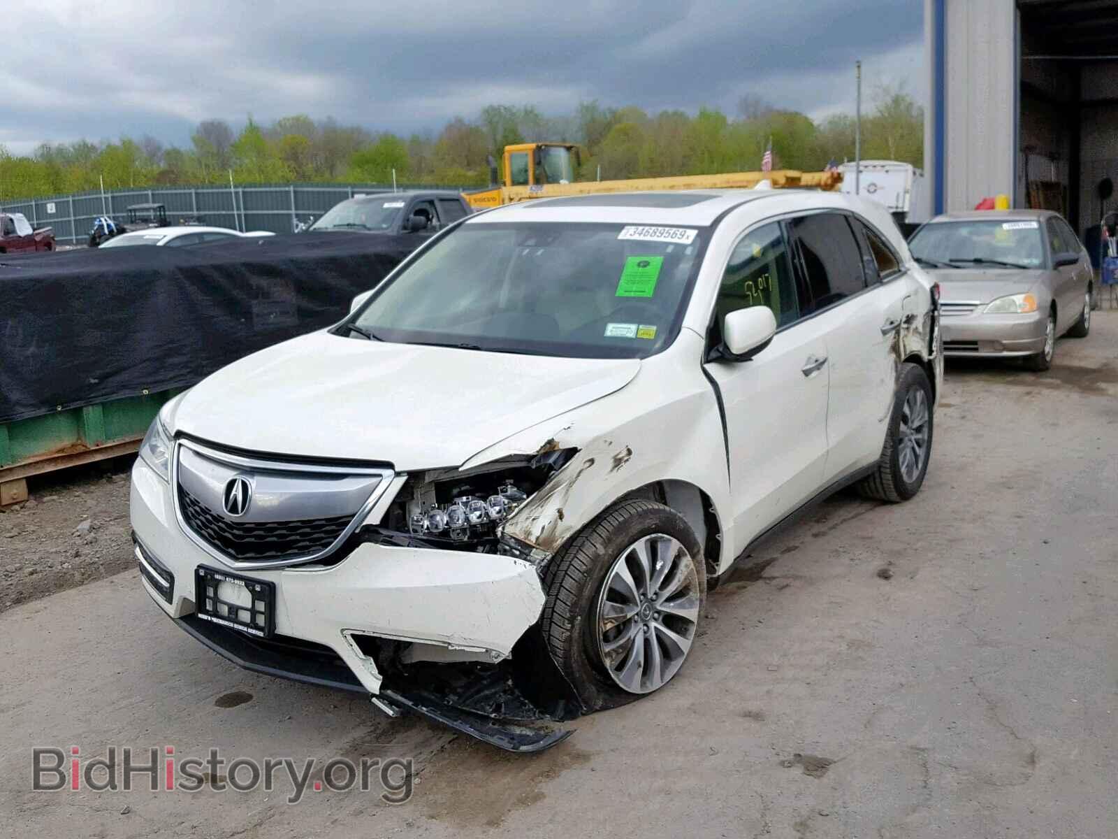 2014 ACURA MDX - VIN: 5FRYD4H41EB030945 - Фото 2